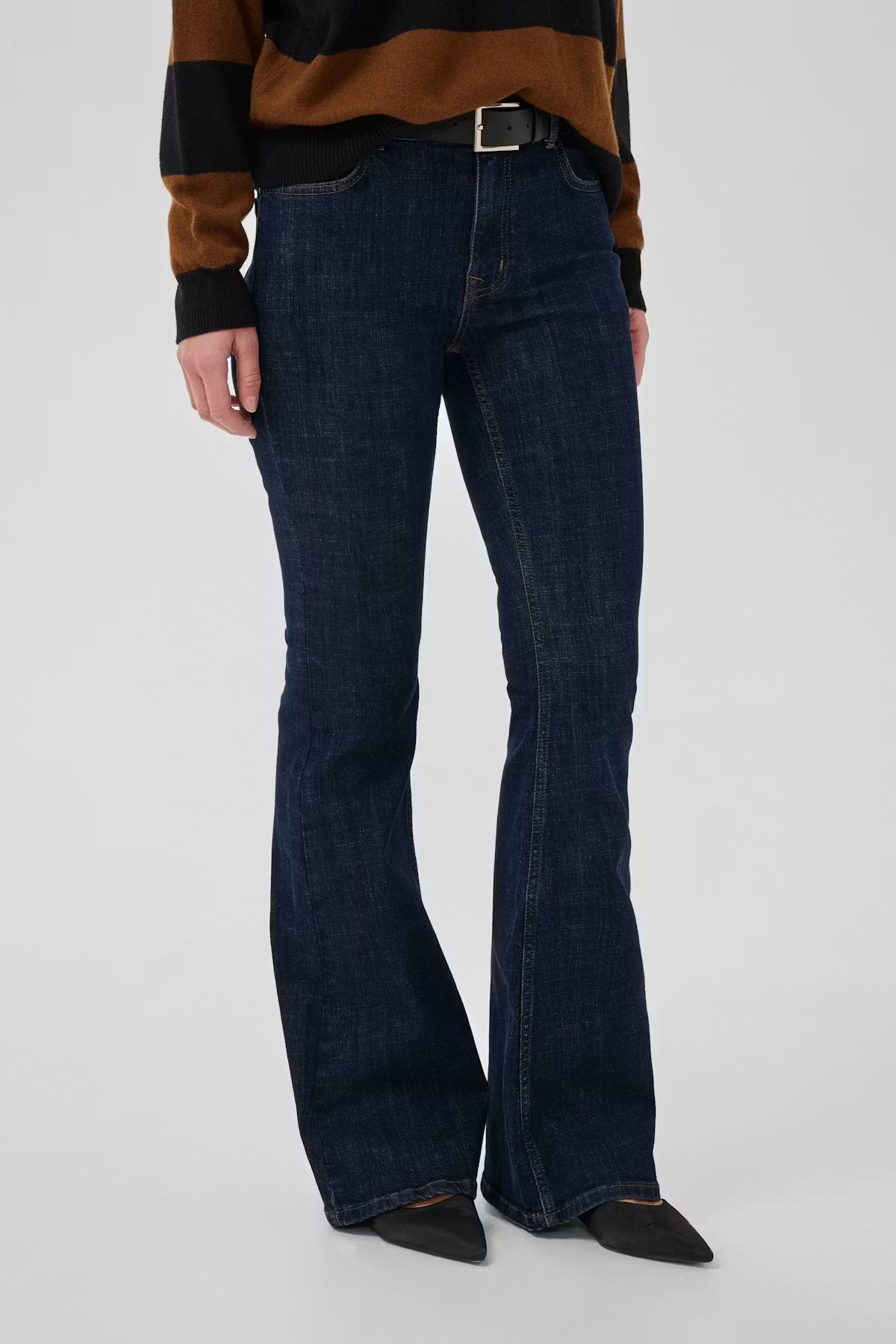 My Essential Wardrope Jeans - MWKazia 187 High Waist  Bootcut Jeans i Dark Blue Un-Wash