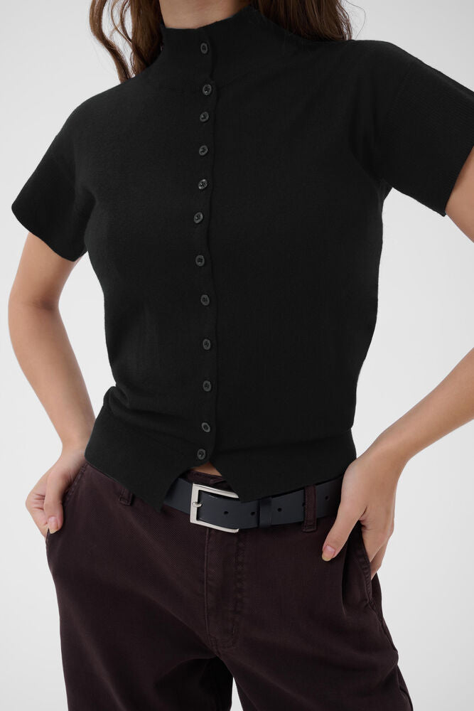 My Essential Wardrope Cardigan - MWPolly Strik Cardigan i Sort