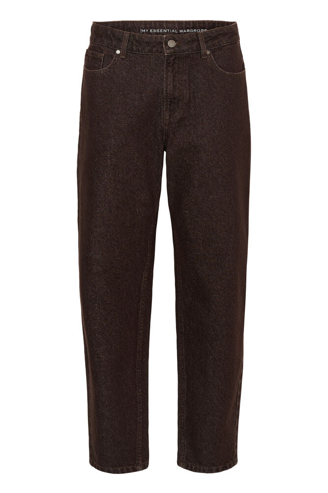 My Essential Wardrope Jeans - The Mommy High Tapered Jeans i Dark Brown Wash
