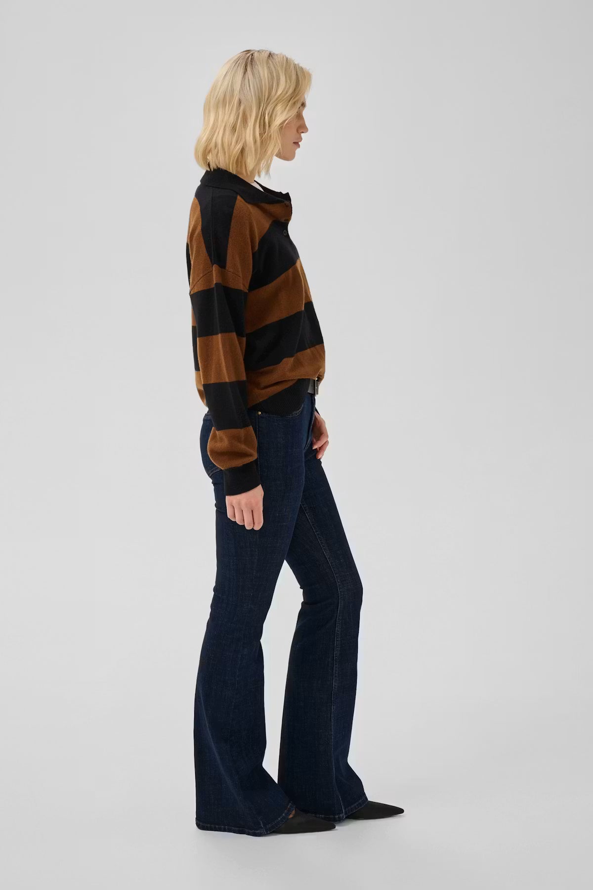 My Essential Wardrope Jeans - MWKazia 187 High Waist  Bootcut Jeans i Dark Blue Un-Wash