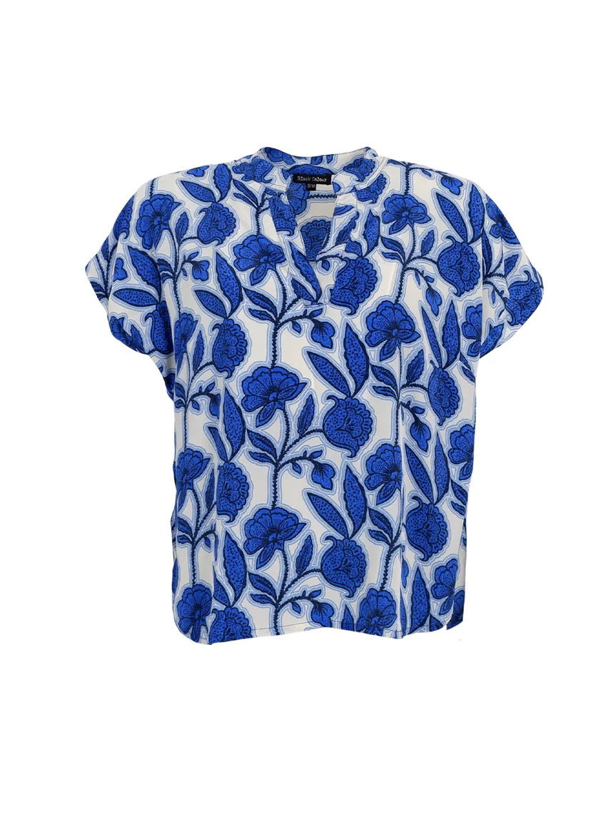 Black Colour Top - BcLuna Andrea S/S Top i Urban Blue