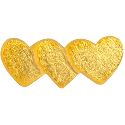 LULU Copenhagen Ørering - Domino Hearts 3, Dobbelt Hjerter