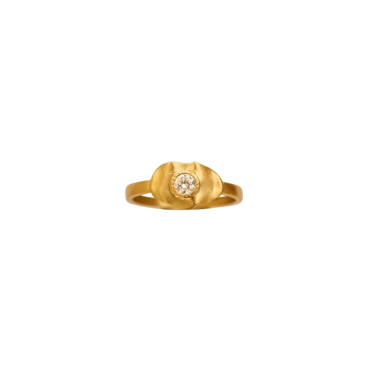 Stine A Fingerring - 4057 Cleo Med Flow Ring i Forgyldt