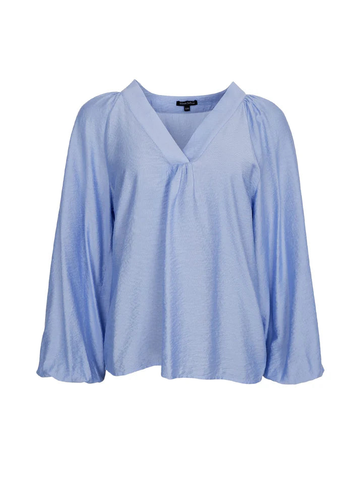 Black Colour Bluse - BcLuisa Raglan Bluse i Light Blue