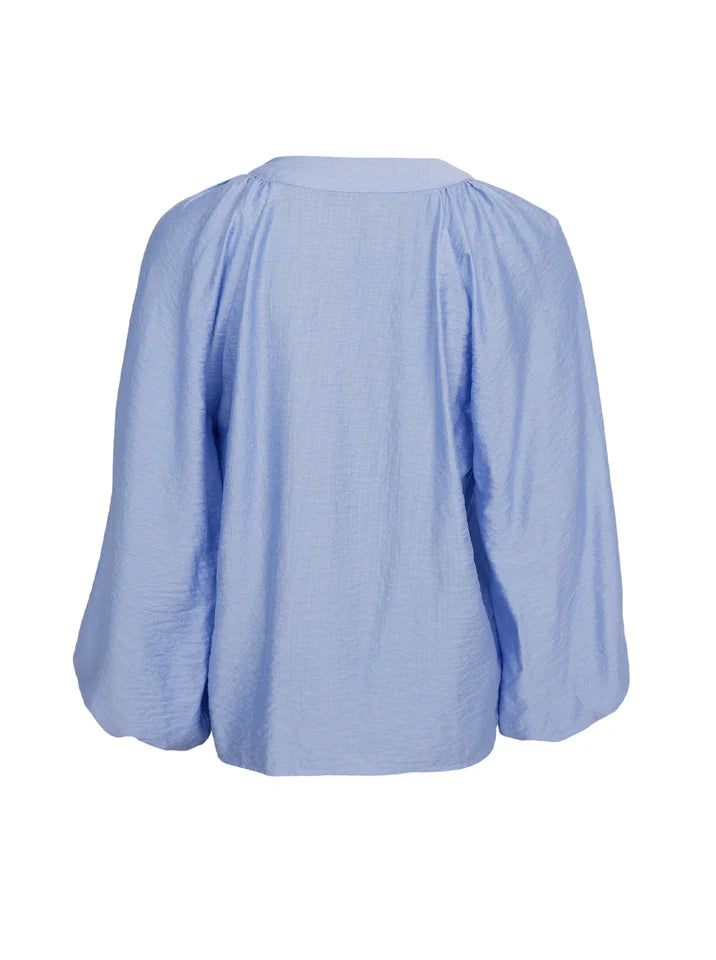 Black Colour Bluse - BcLuisa Raglan Bluse i Light Blue