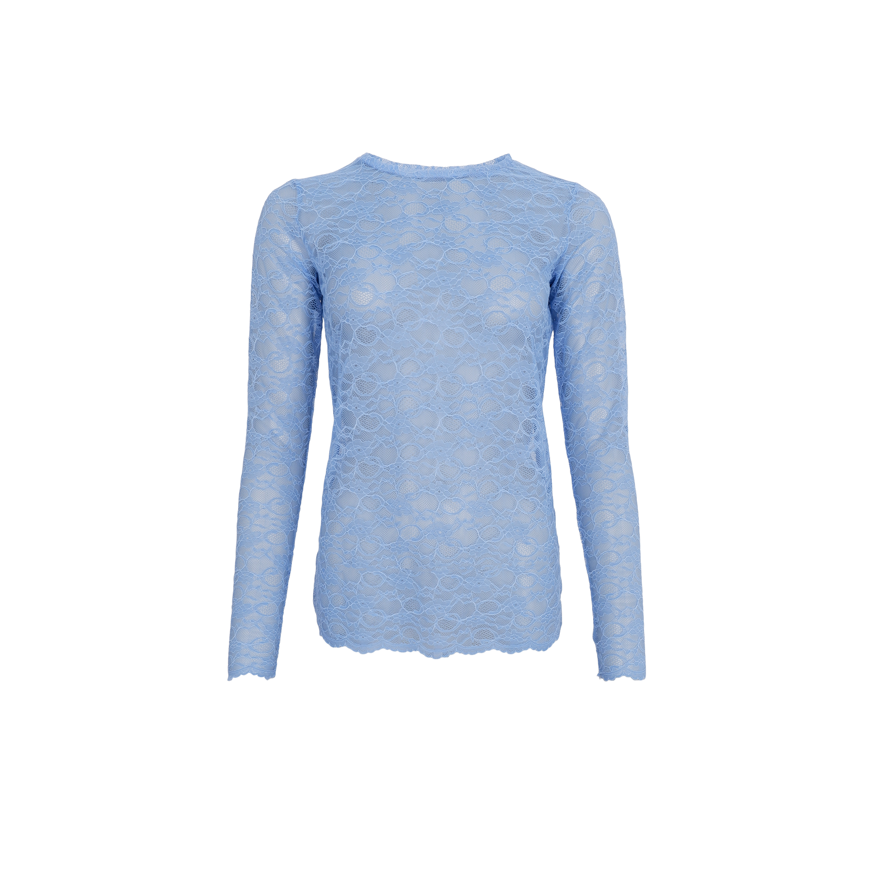 Black Colour Bluse - Bceveline Lace Bluse i Light Blue