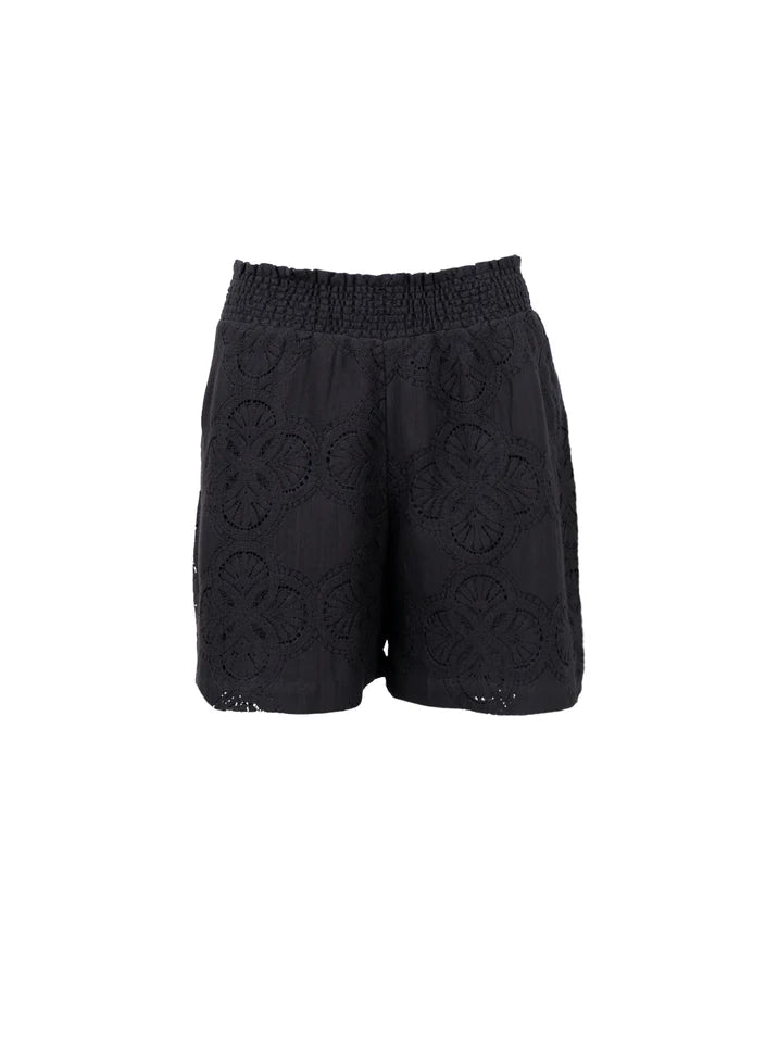 Black Colour Shorts - BcMilos Lace Shorts i Sort