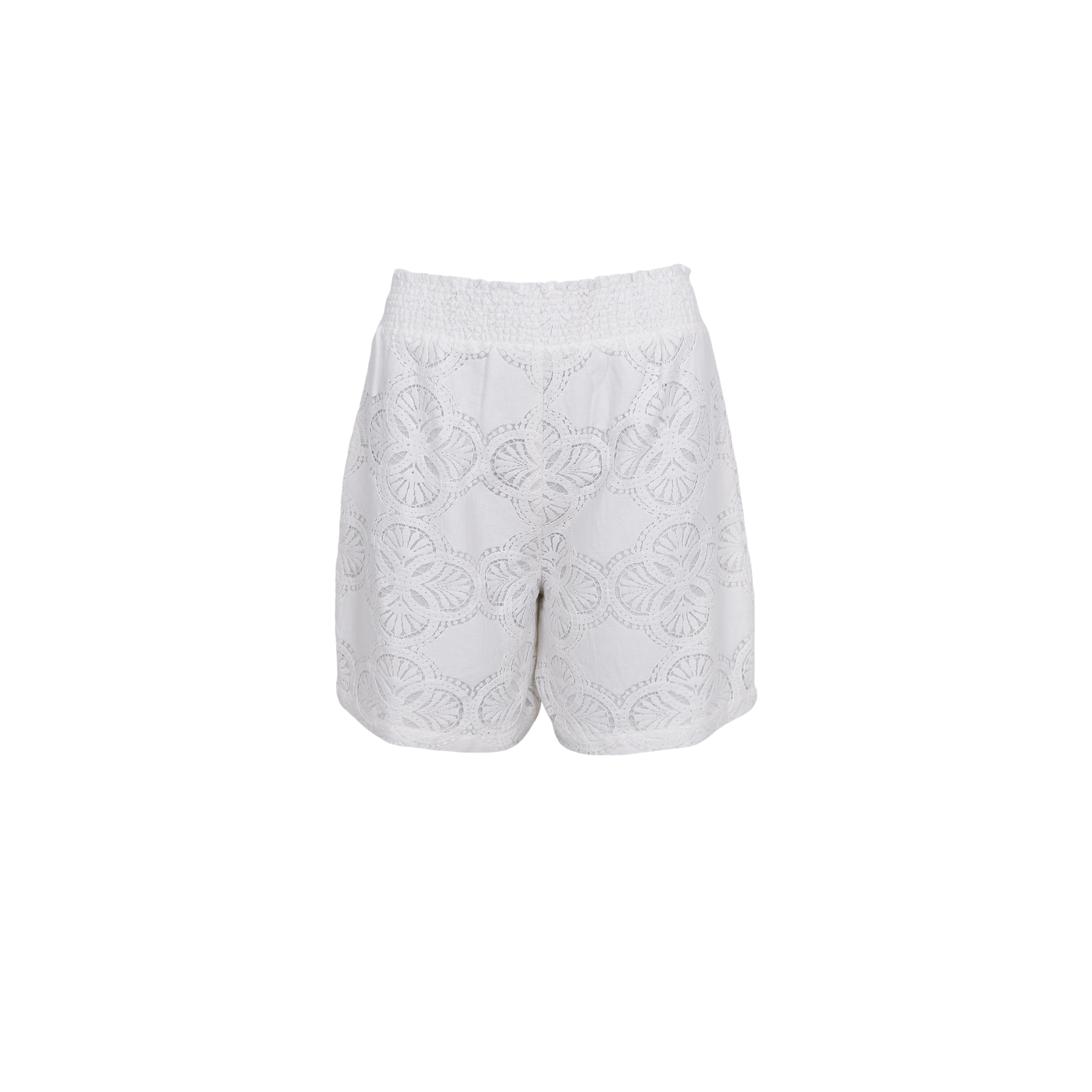 Black Colour Shorts - BcMilos Lace Shorts i Off White