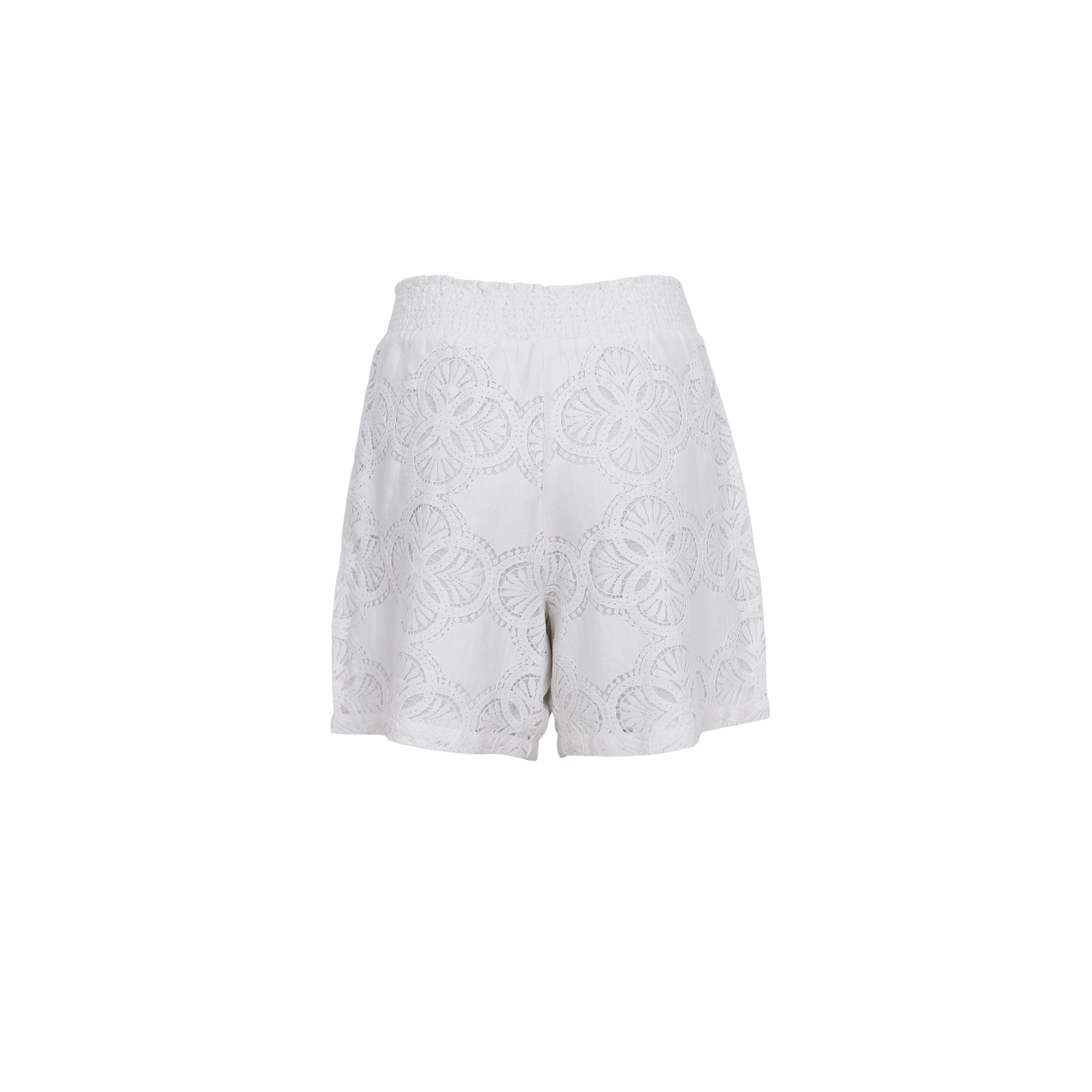 Black Colour Shorts - BcMilos Lace Shorts i Off White