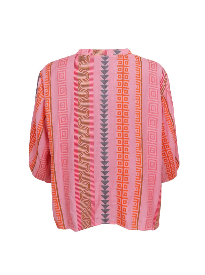 Black Colour Bluse - BcKos Bluse i Pink Multi