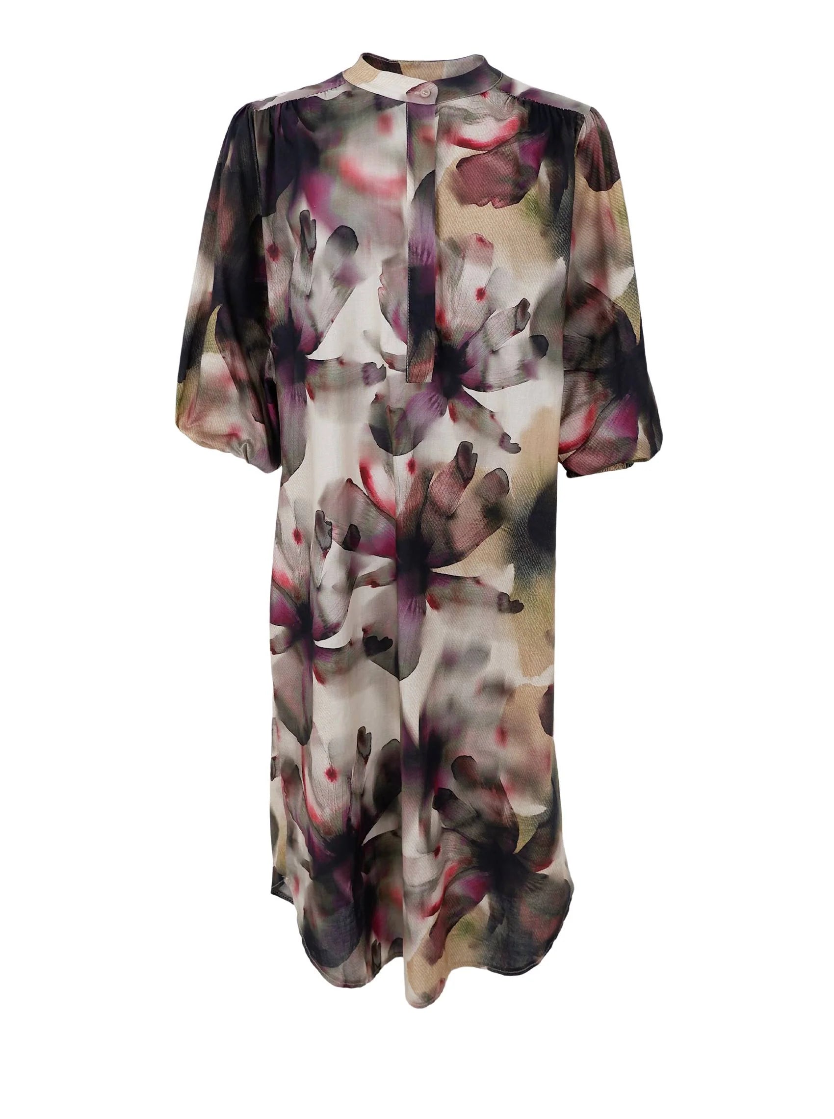 Black Colour Kjole - BcFilora Kjole i Plum Flower