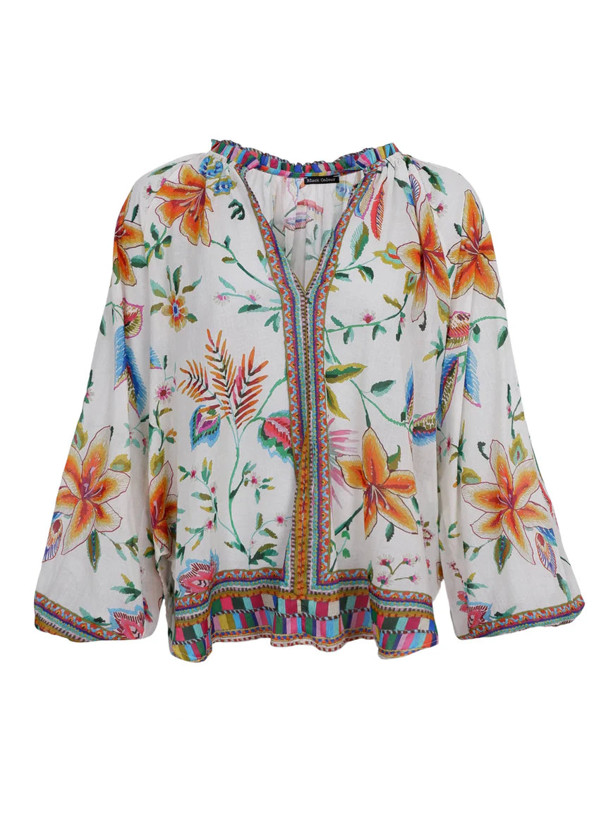 Black Colour Bluse - BcArt Bluse i Warm Orange
