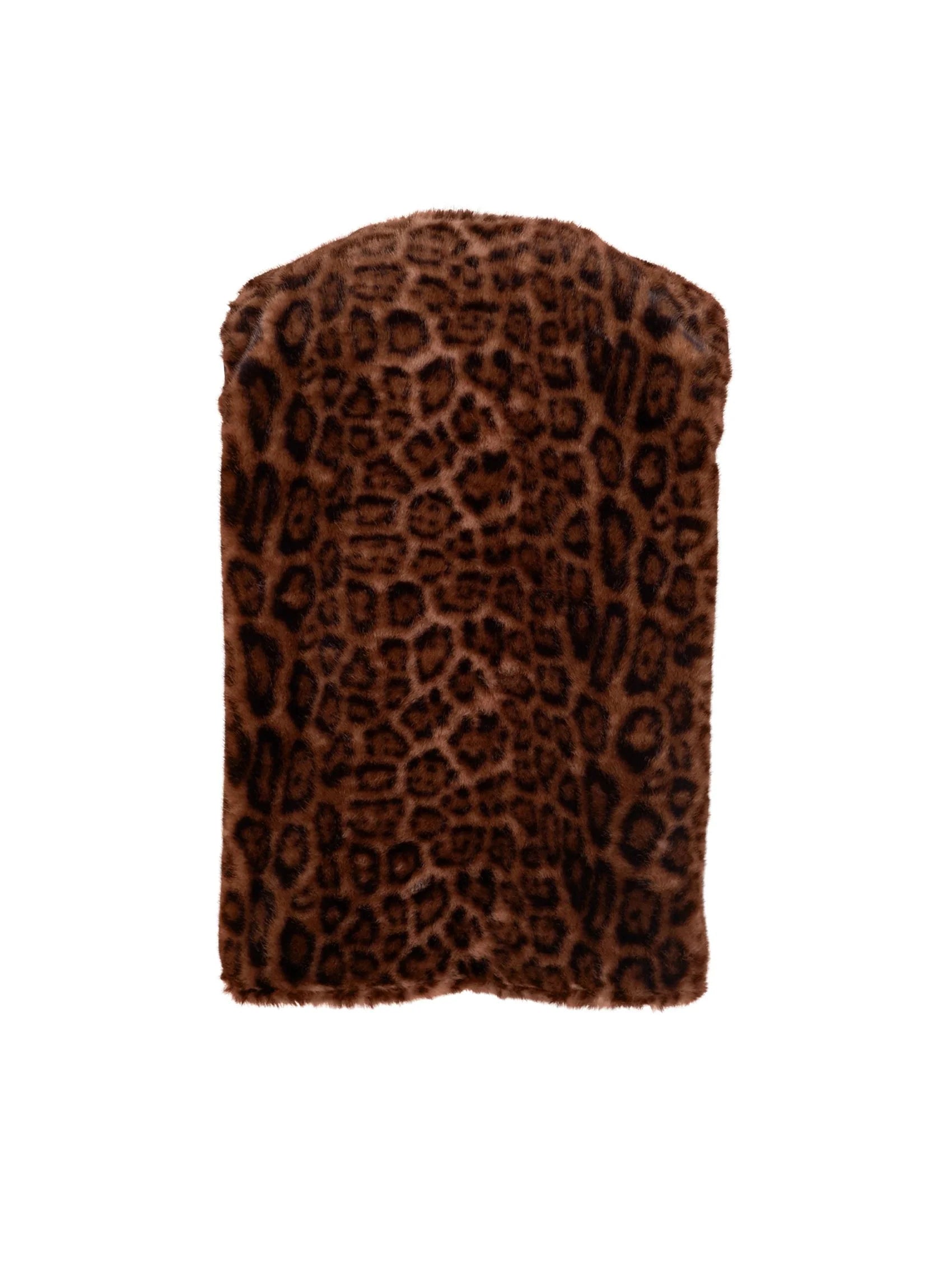 Black Colour Vest - BcShanti Vest i Leopard