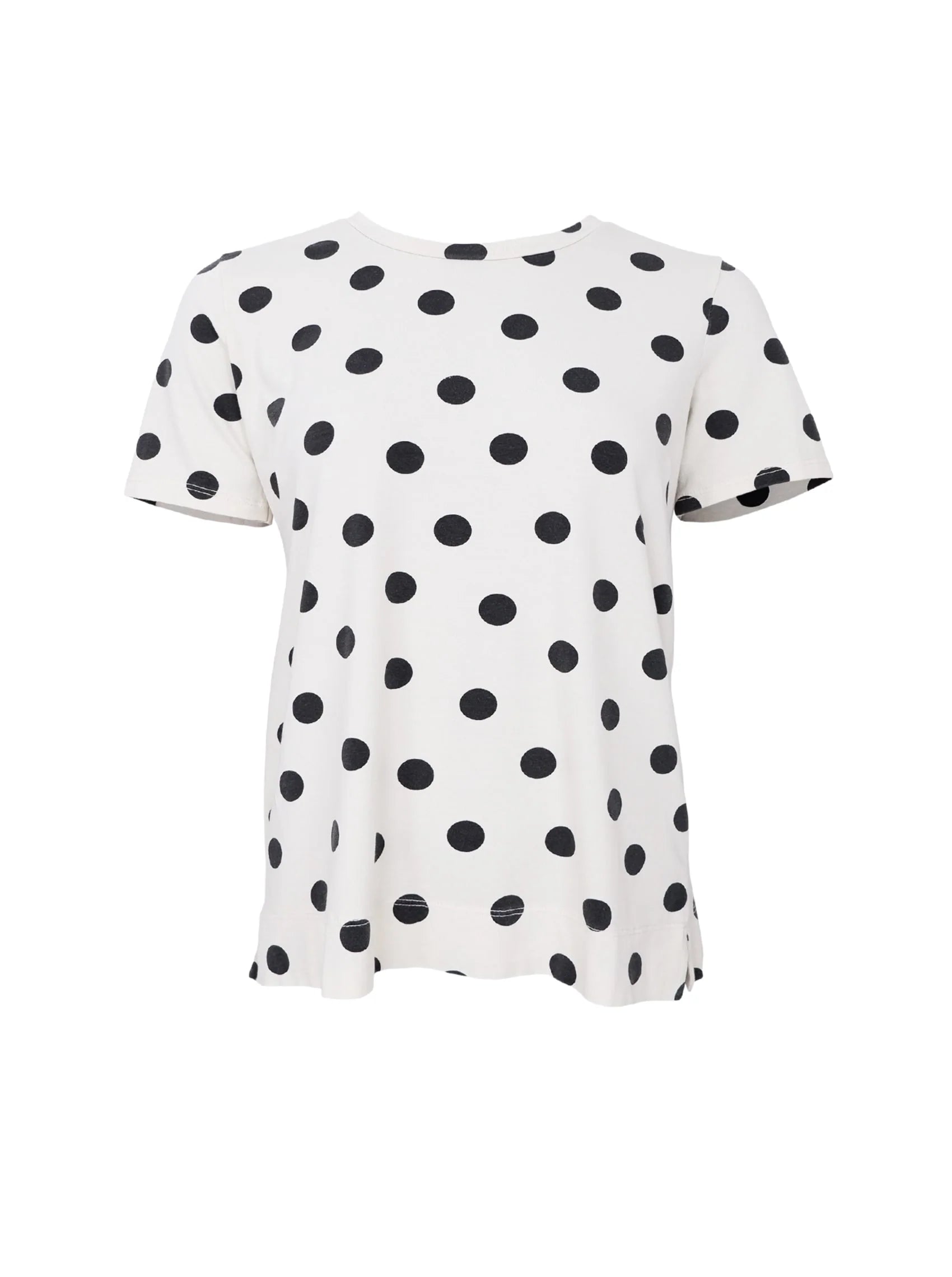 Black Colour T-shirt - BcZelda T-shirt i Creme med Sorte Dots