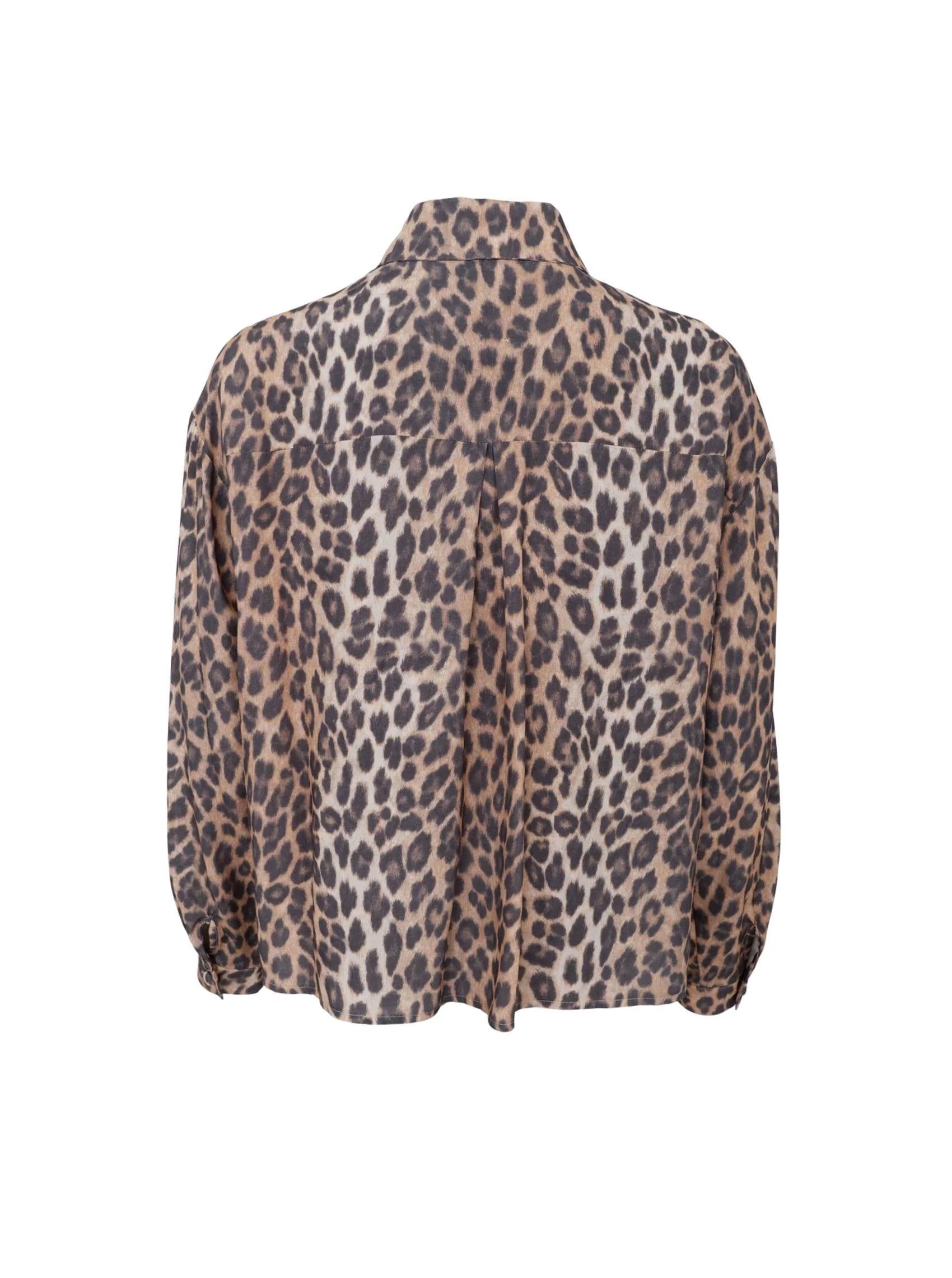 Black Colour Skjorte - BcElisa Skjorte i Leopard Print