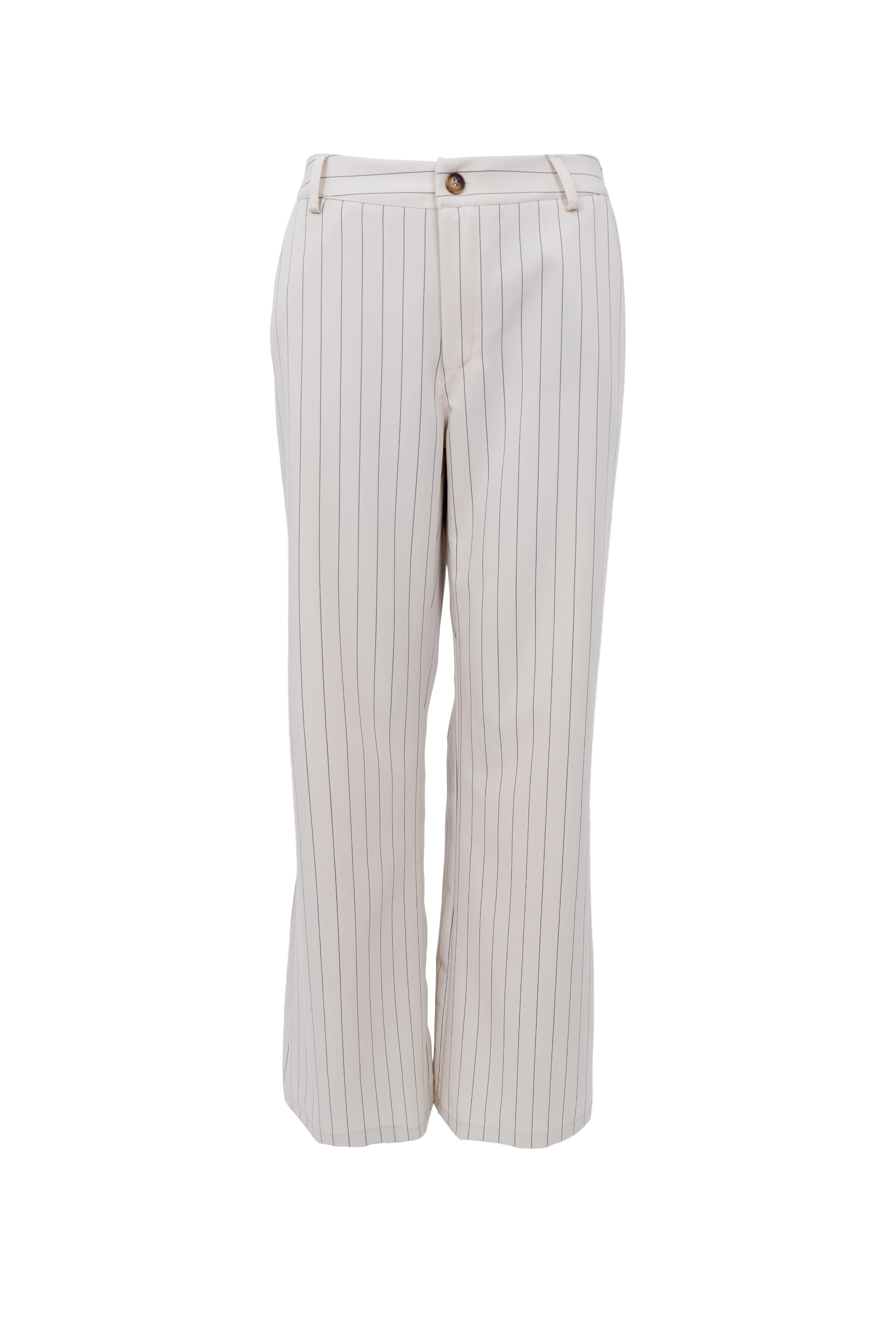 Black Colour Bukser - BcNapoli Box Bukser i Off-White Strib