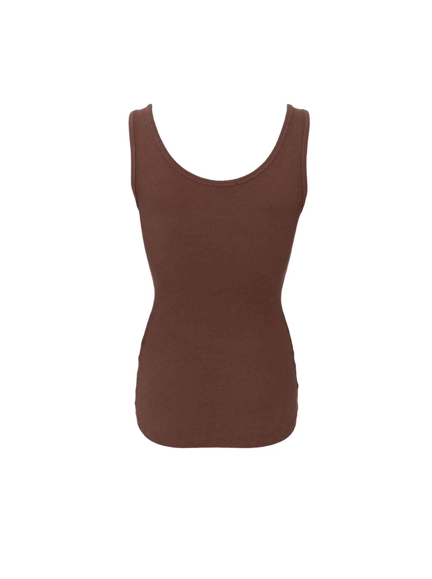 Black Colour Top - BcVibs Tank Top i Espresso