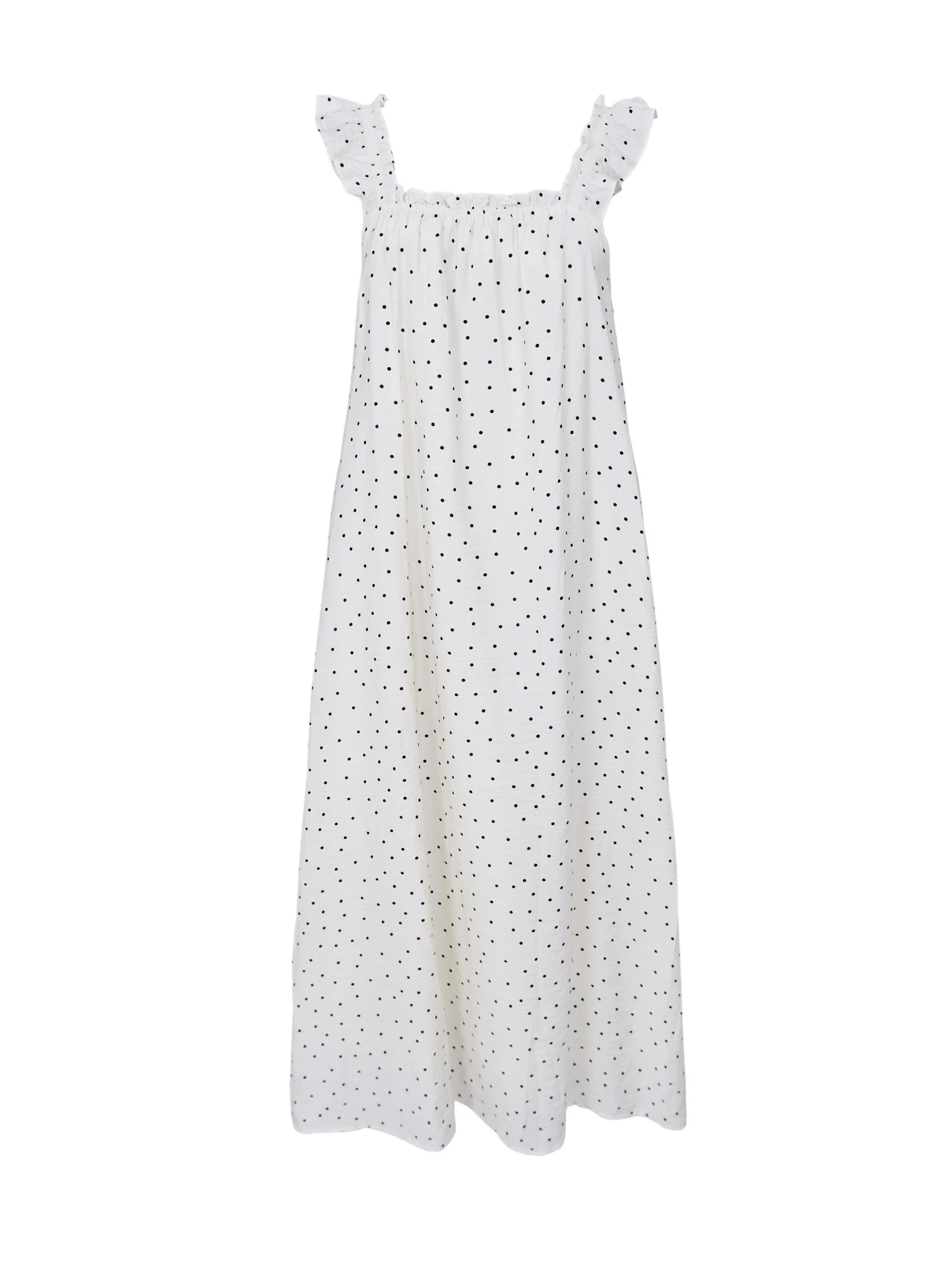 Black Colour Kjole - BcBenedikt Kjole i Off-White Dots