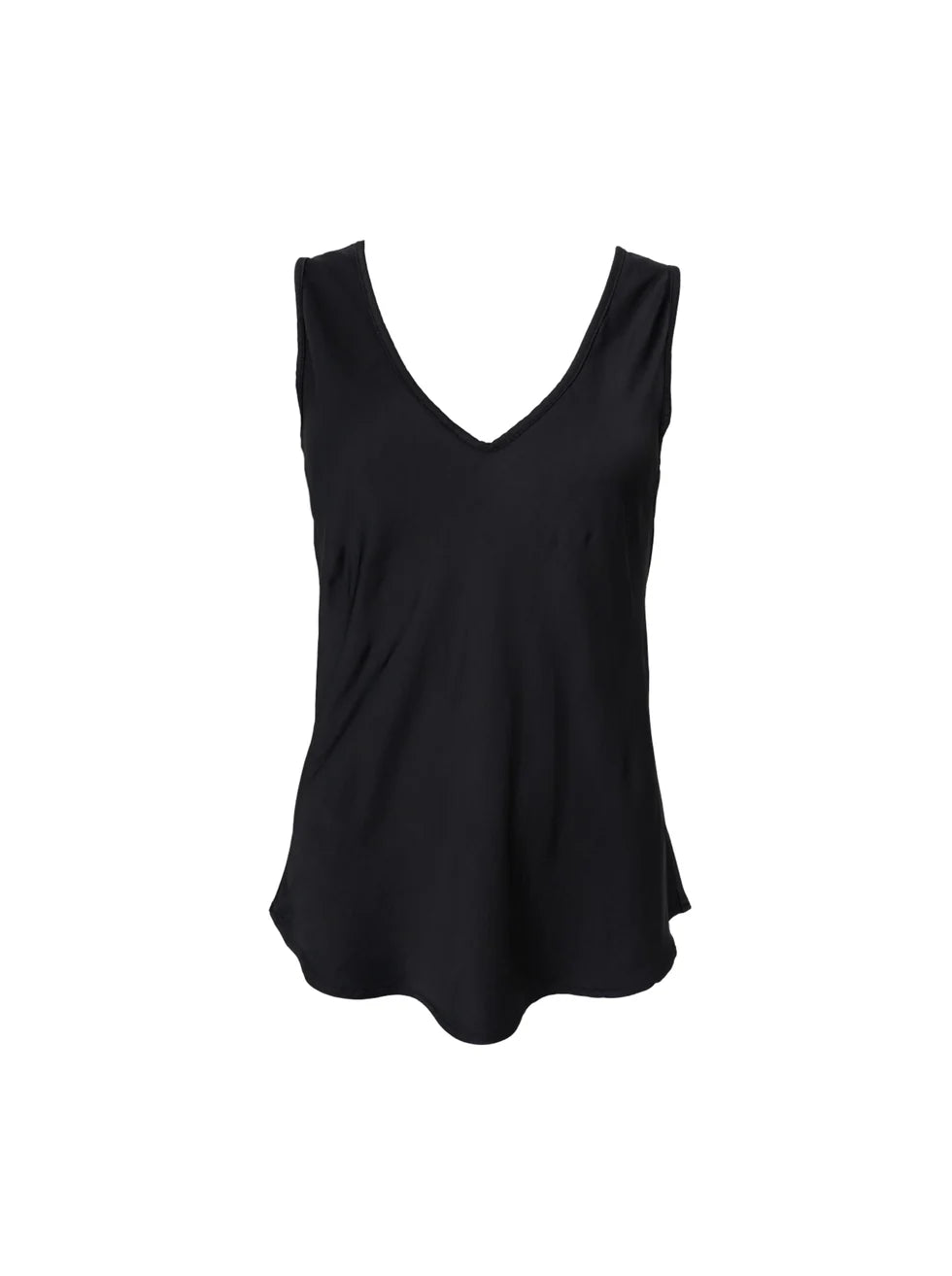 Black Colour Top - BCMABEL Double V-Neck Top i Sort