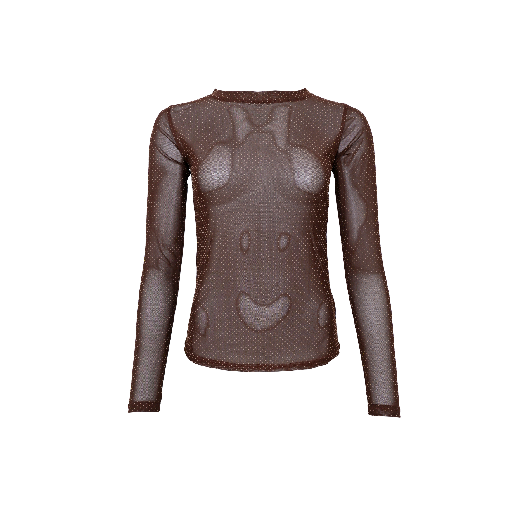 Black Colour Bluse - BcJessie Mesh Bluse i Coffee