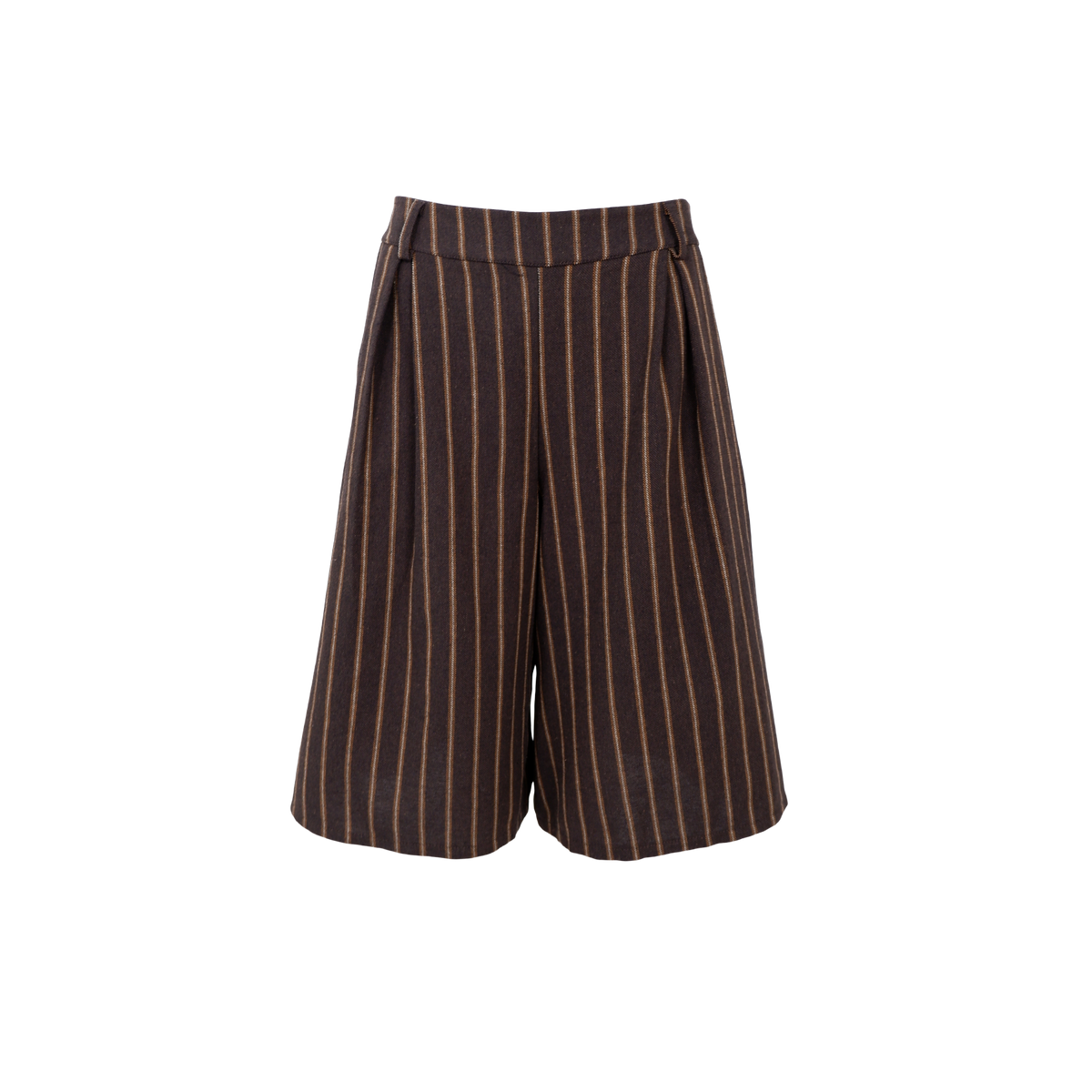 Black Colour Shorts - BcPeta Bermuda Shorts i Coffee Strib