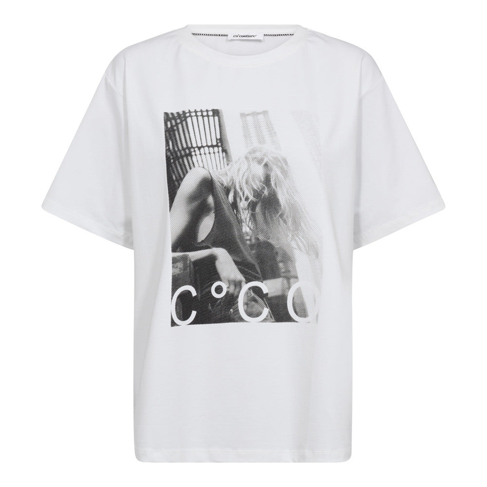 Co'Couture T-Shirt - MadinaCC Oversize T-shirt i Hvid