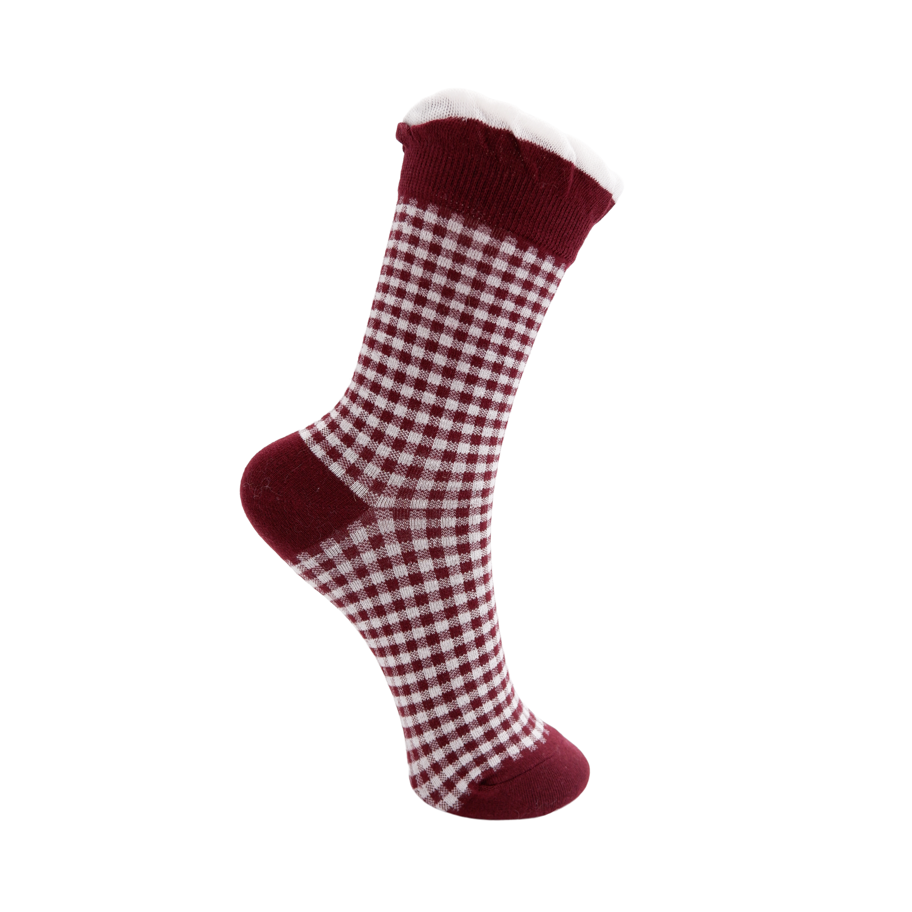 Black Colour Strømper - BcLumina Strømper i Wine Checkered