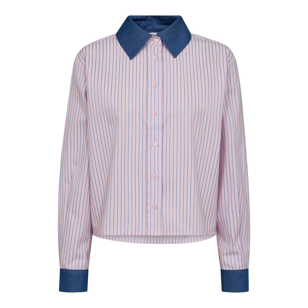 Co´Couture Skjorte - KarinaCC Stribet Mix Skjorte i Candyfloss
