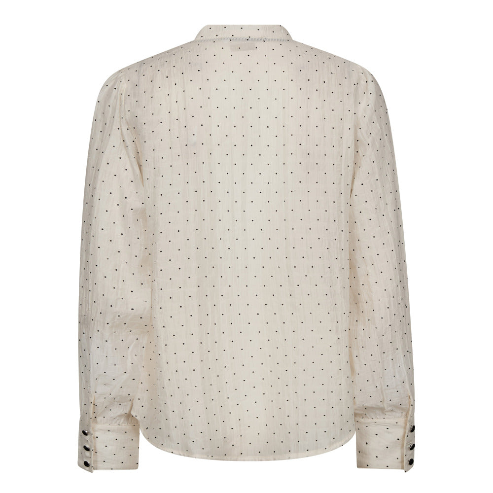 Co´Couture Skjorte - DallyCC Dot Skjorte i Off White