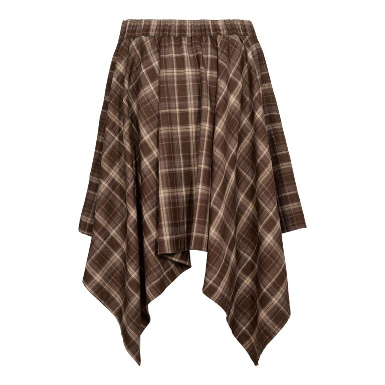 Co´couture Nederdel - DagnyCC Chech Tie Nederdel i Brown Check