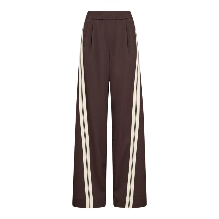 Co´Couture Bukser - AliniCC Double Panel Bukser i Dark Brown