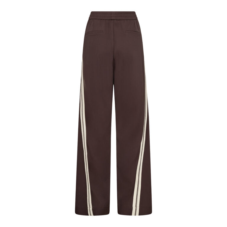 Co´Couture Bukser - AliniCC Double Panel Bukser i Dark Brown