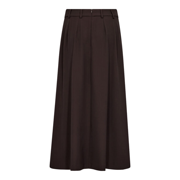 Co´couture Nederdel - AliniCC Anya Pleat Nederdel i Dark Brown