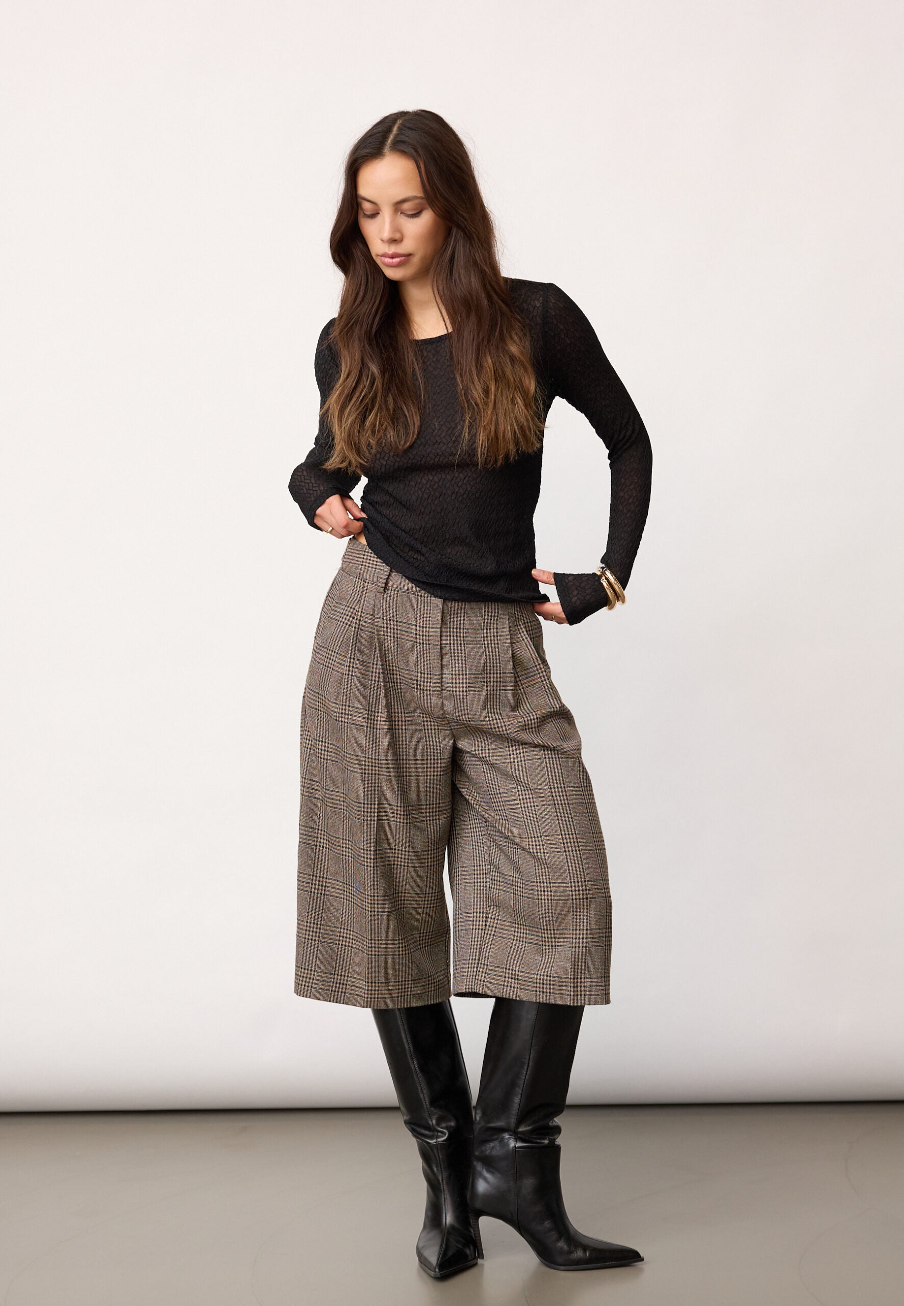 Co´couture Bluse - SvalaCC Mesh Bluse i Sort