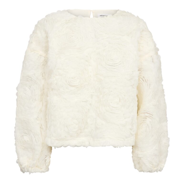 Co´couture Bluse - LucinaCC Flower Bluse i Off-White