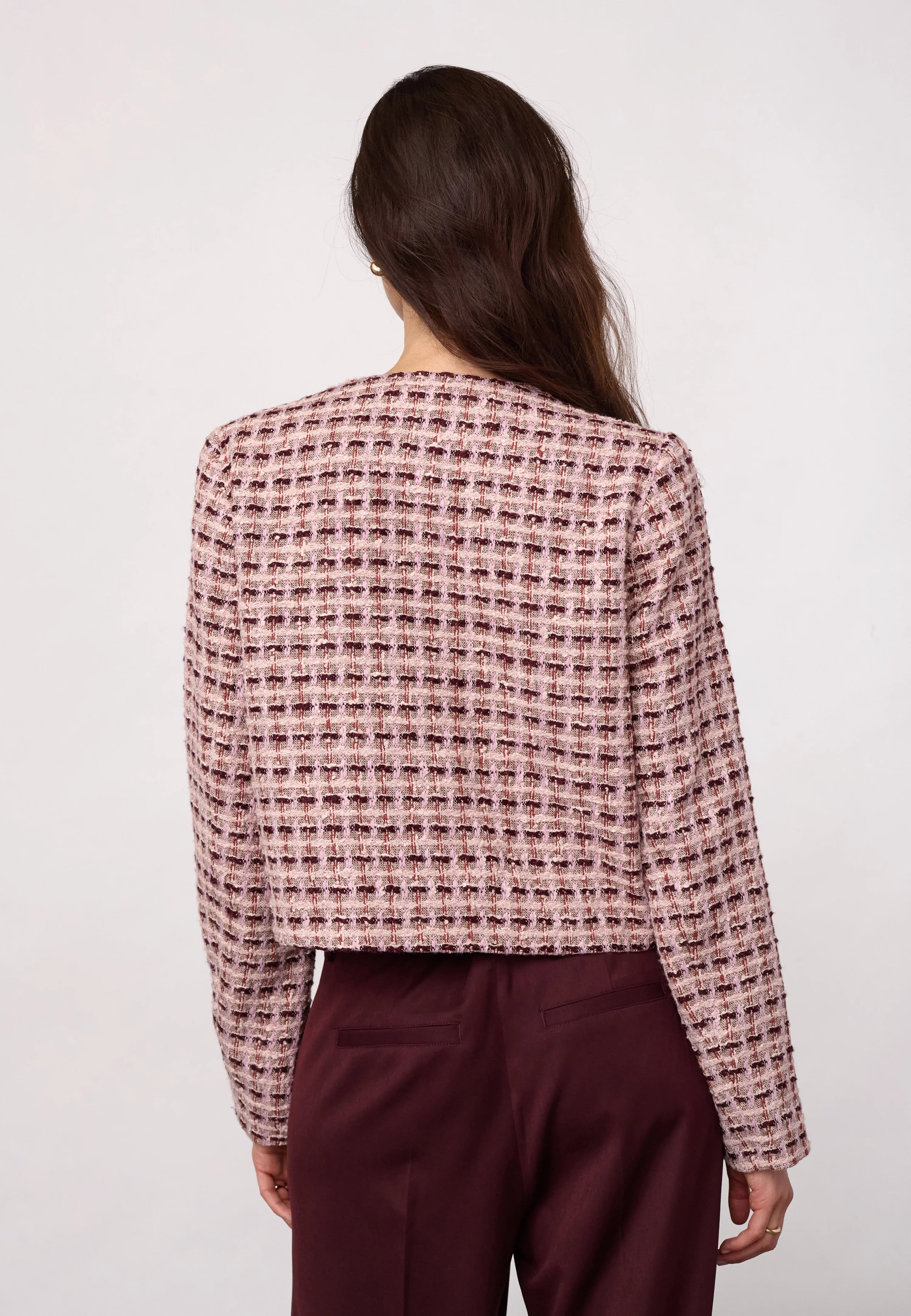 Co´Couture Jakke - TikaCC Boucle Jakke i Dusty Rose
