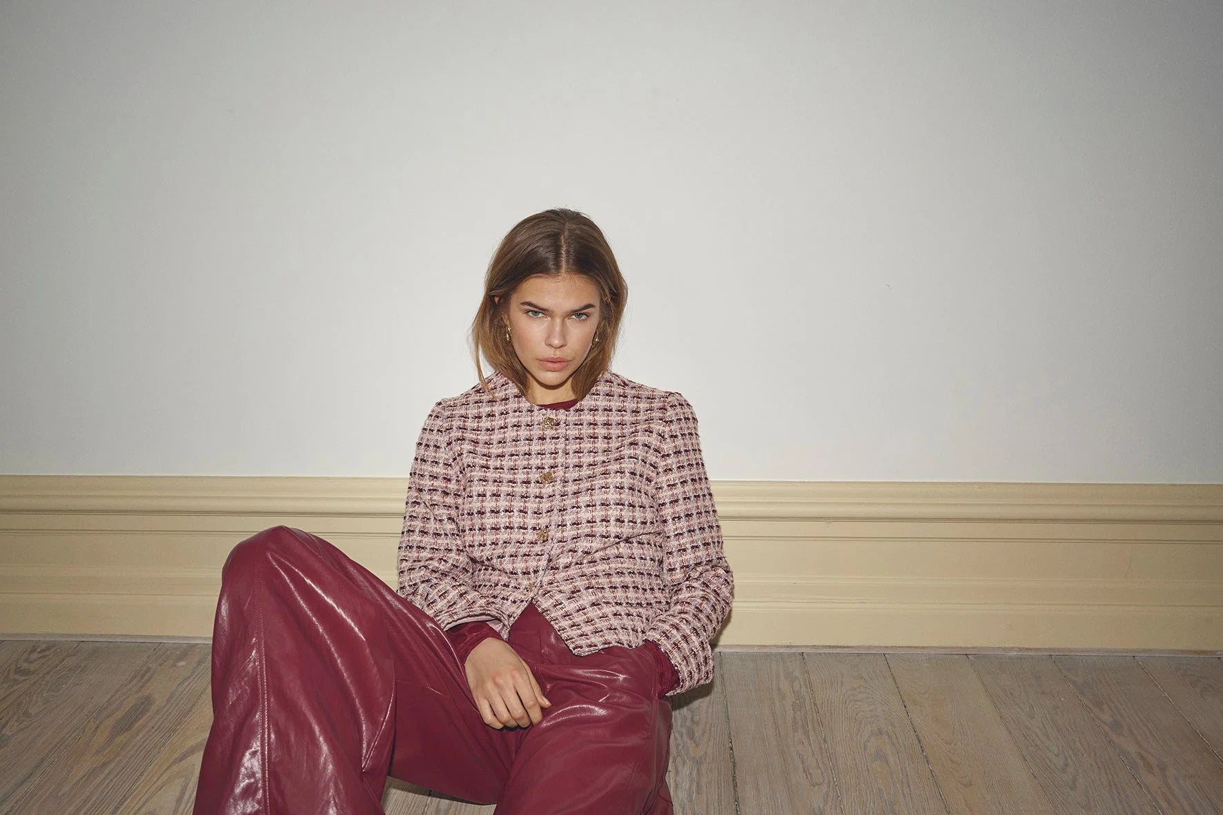 Co´Couture Jakke - TikaCC Boucle Jakke i Dusty Rose