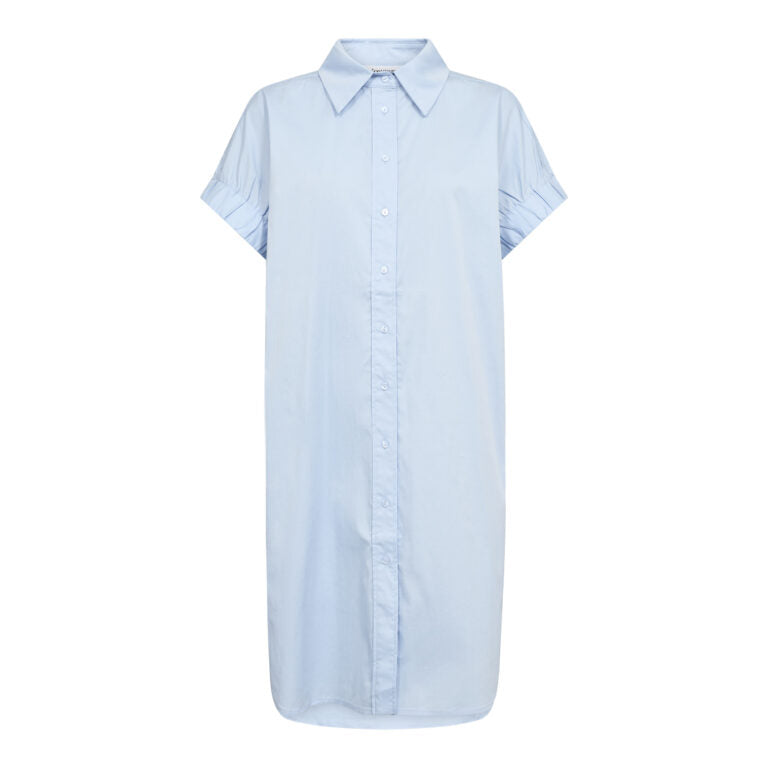 Co´Couture Kjole - PoppyCC SS Skjorte Kjole i Pale Blue