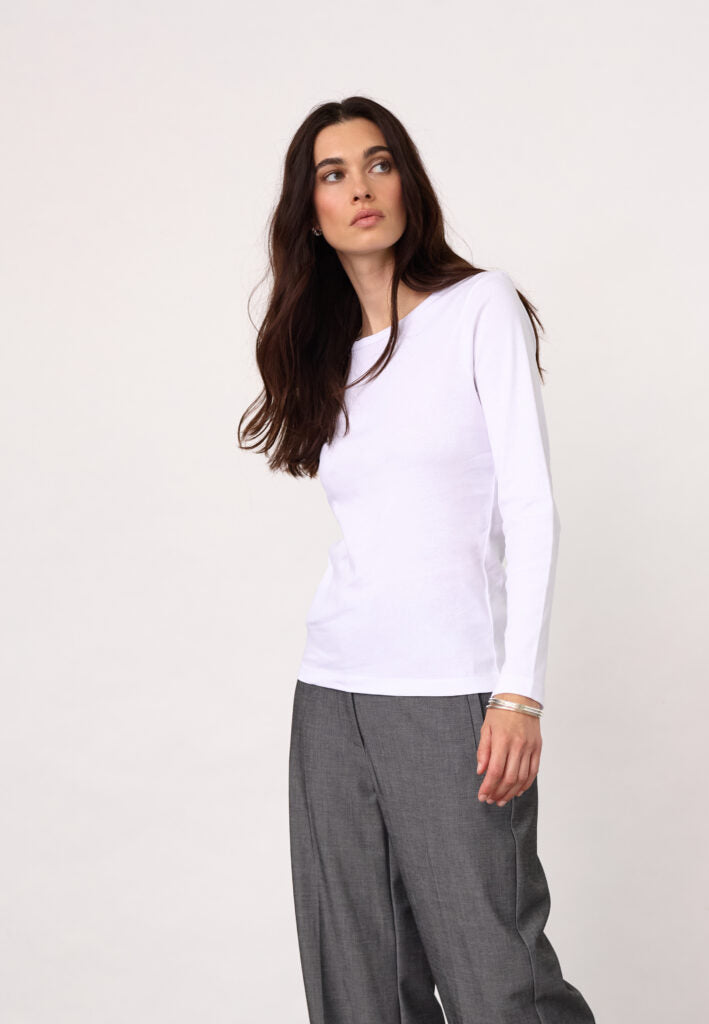 Co´Couture Bluse - GrannyCC LS Bluse i Hvid