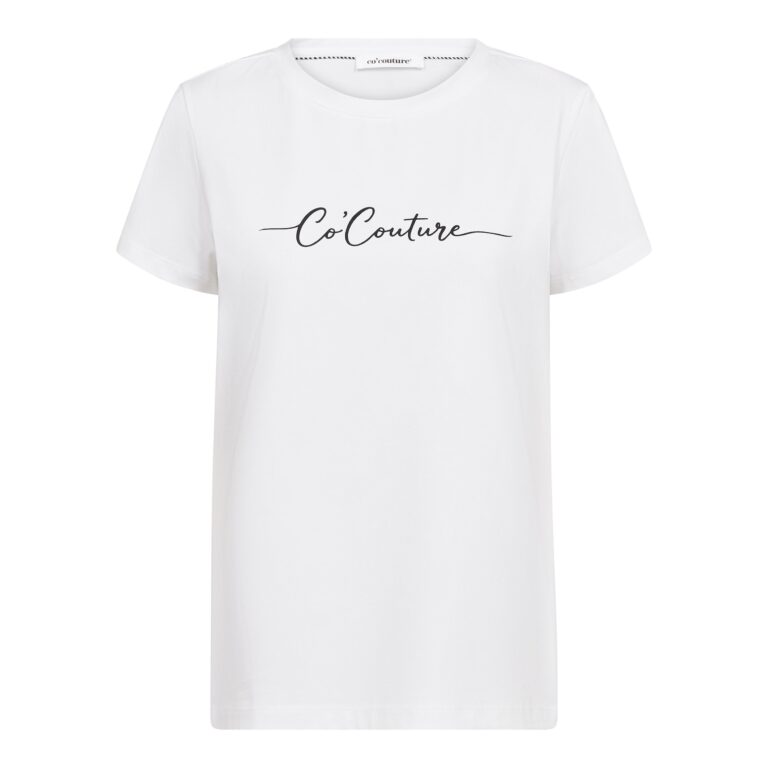 Co´Couture T-shirt - SignatureCC Script T-shirt i Hvid