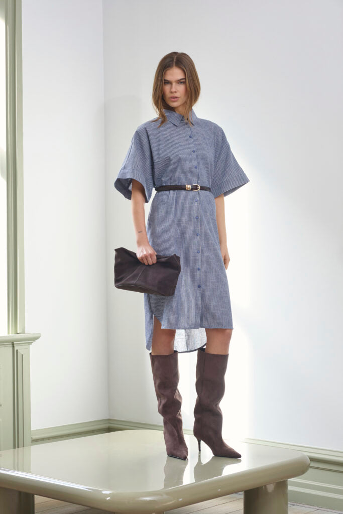 Co´Couture Kjole - JihoCC Kjole i Navy Strib