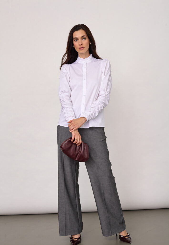 Co´Couture Skjorte - SannaCC Puff Skjorte i Hvid