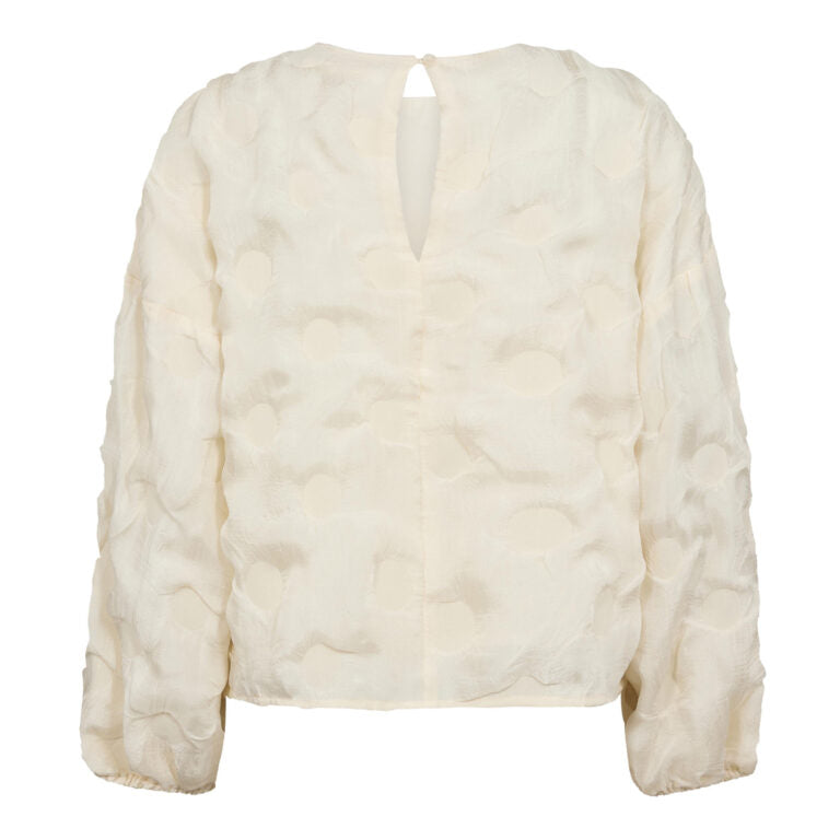 Co´couture Bluse - FeronCC Struktur Bluse i Off-White