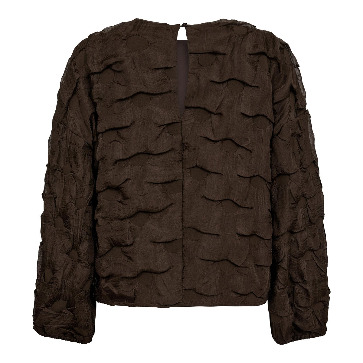 Co´couture Bluse - FeronCC Struktur Bluse i Bison Brun