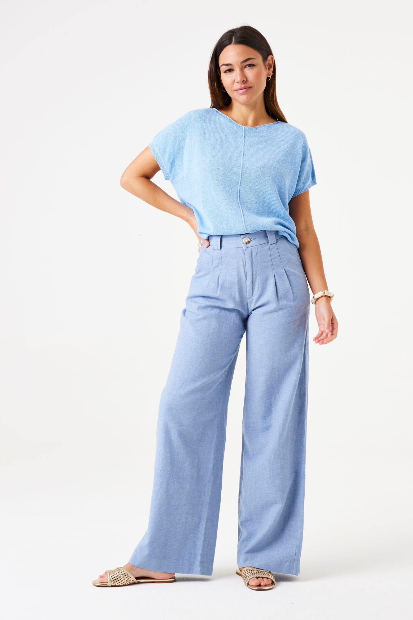 Garcia Bukser - 50317 Bukser i Chambray Blå