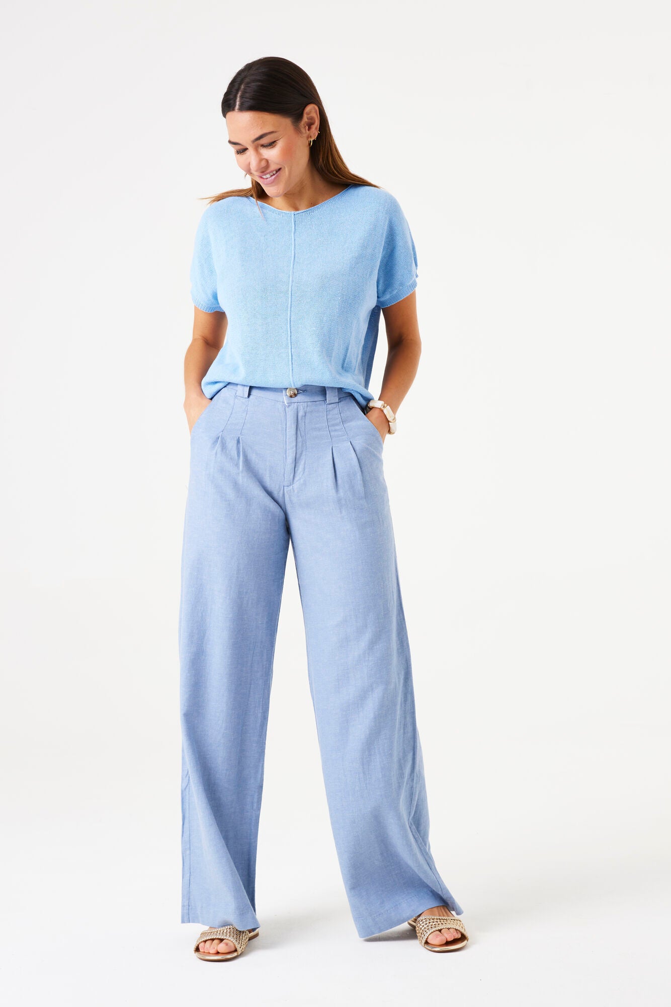 Garcia Bukser - 50317 Bukser i Chambray Blå