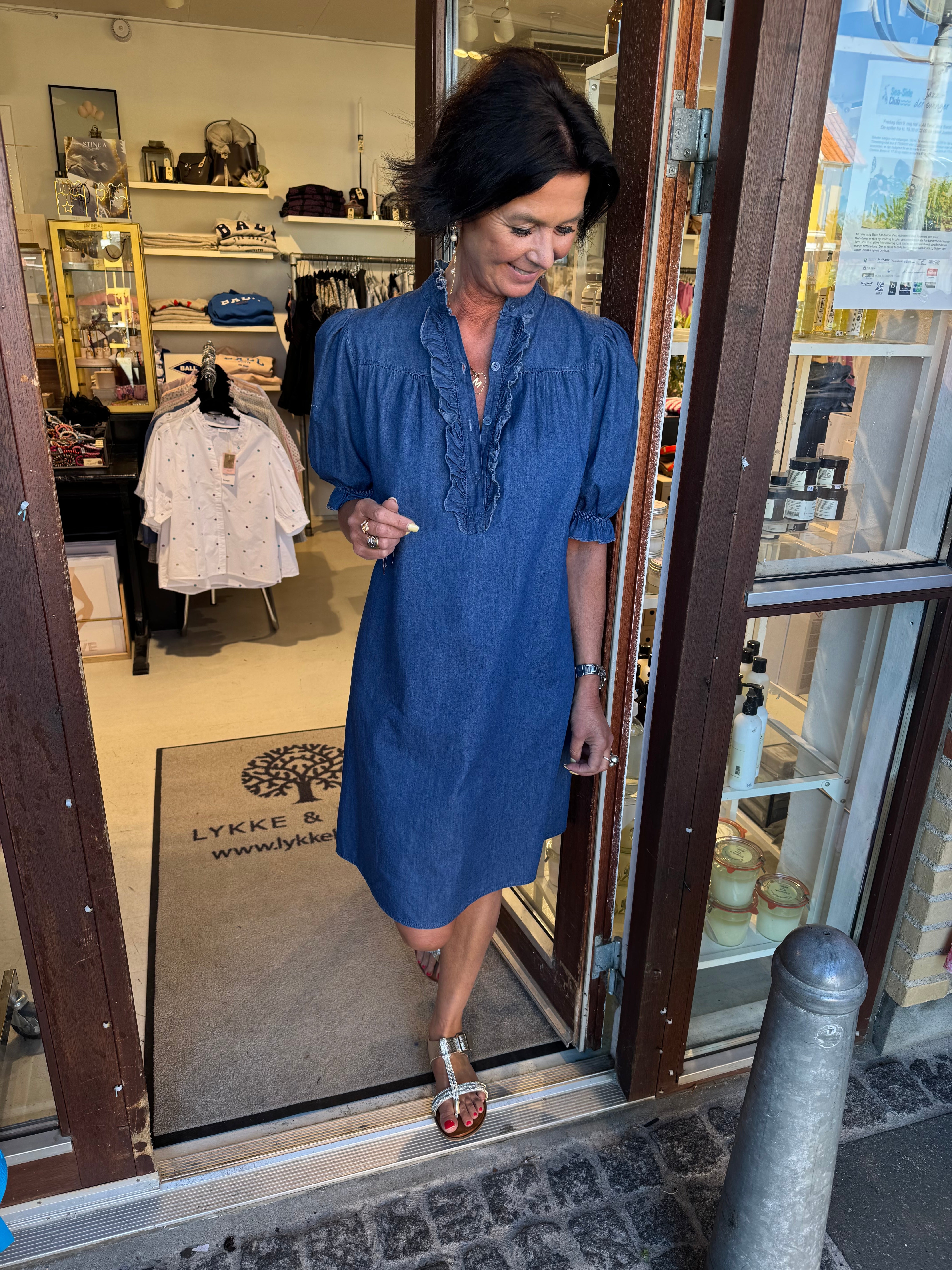 MARTA du château Kjole - MdcMelissa Kjole i Medio Denim Blå