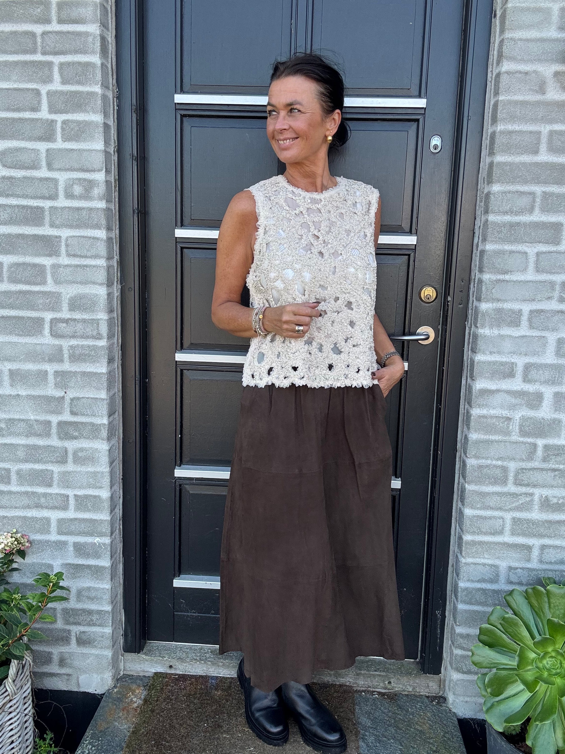 Second Female Top - Gleam Top i Summer Sand