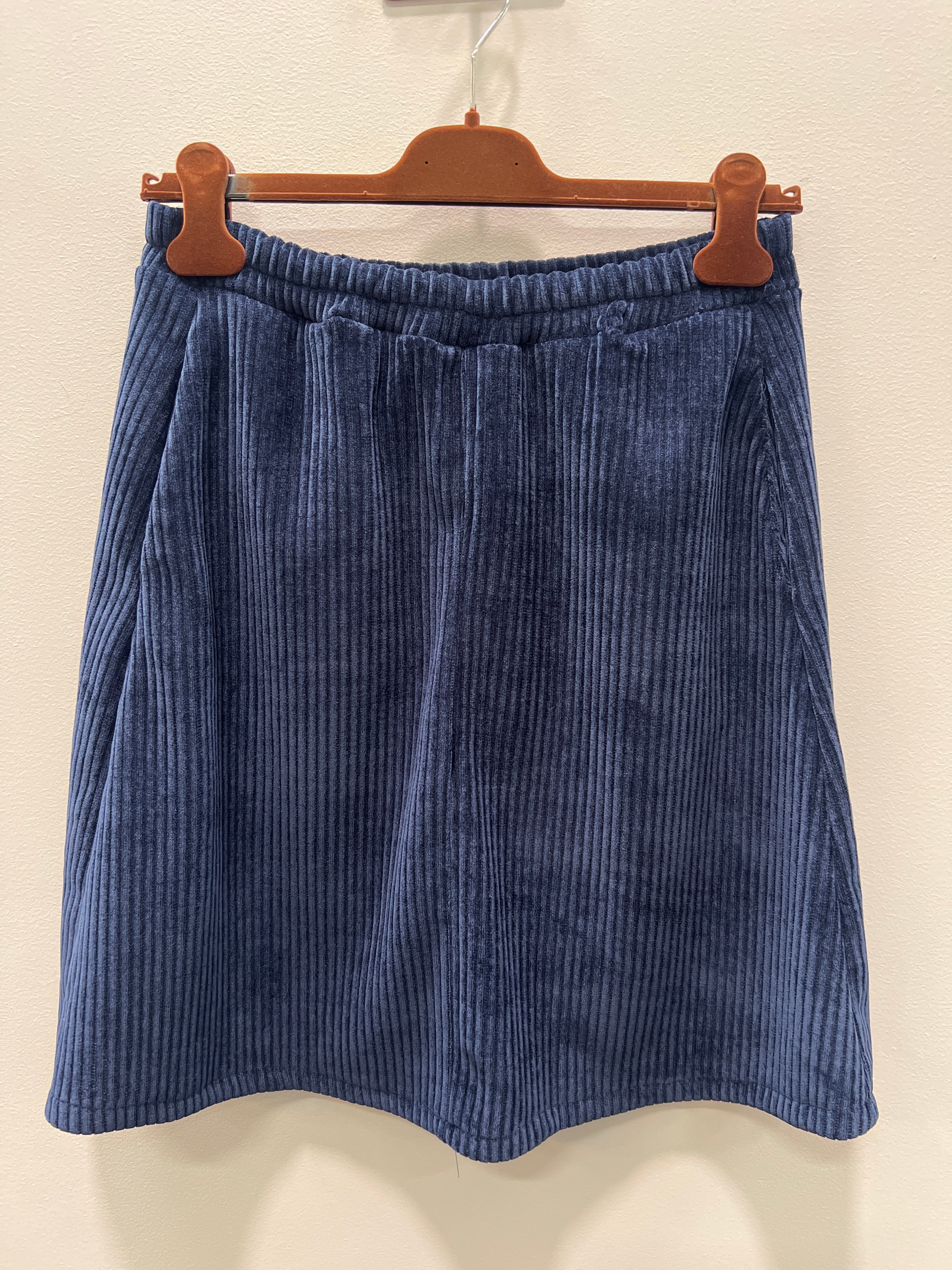 MARTA du château Nederdel - MdcJune Fløjls Nederdel i Blue Navy