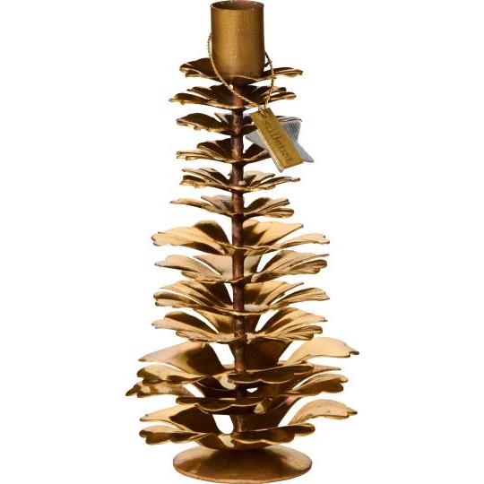 IB Laursen Lysestage - 57315-17 Koglestage til 1,3cm Lys Eira Messing